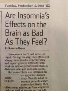 Dealing with insomnia